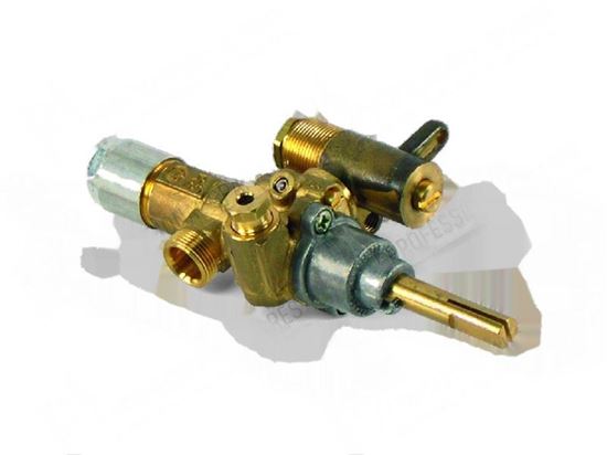 Image sur Valved gas tap EGA for Zanussi, Electrolux Part# 0H6401