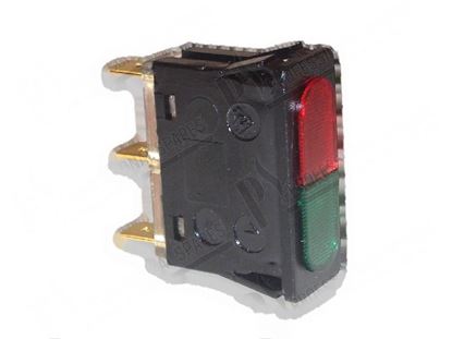 Bild von Double lamp green-red for Zanussi, Electrolux Part# 0H6614
