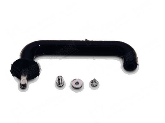 Immagine di Oven door handle complete for Zanussi, Electrolux Part# 0H6729