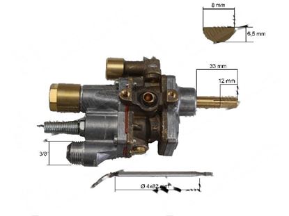 Foto de Valved gas tap with safety device MTZ-7200 for Fagor Part# 12009479 U742130000