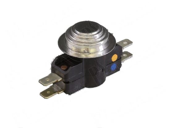 Picture of Bi-metal thermostat 66/57Â°C 1NA+1NC 16A 250V for Fagor Part# 12023708, Z718405000