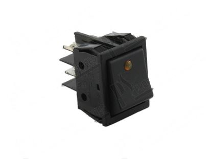 Immagine di Black double-pole switch 22x30 mm for Fagor Part# 12025209, Z203071000