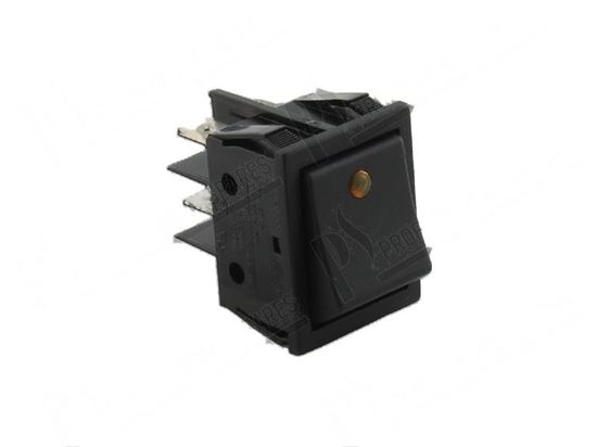 Afbeelding van Black double-pole switch 22x30 mm for Fagor Part# 12025209, Z203071000