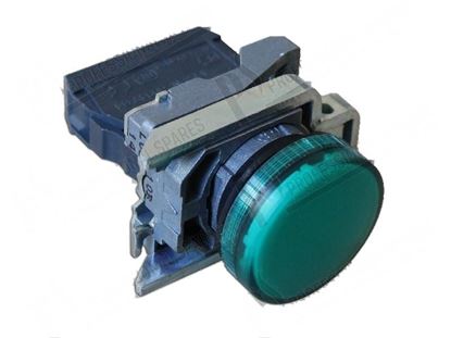 Bild von Green pilot lamp  22 mm, lens  29 mm for Comenda Part# 150106 150107