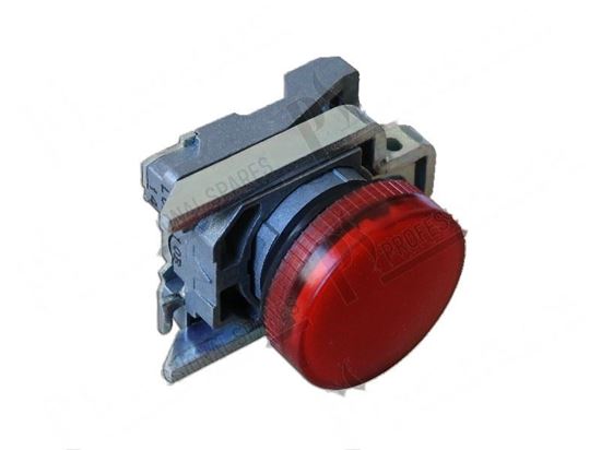 Picture of Red lens  22 mm, cover  29 mm for Dihr/Kromo Part# 2000231, DW2000231