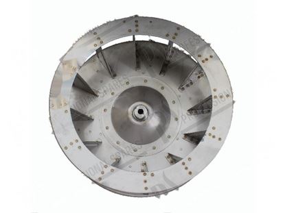 Изображение Fan wheel  405x155 mm P3 - 12 vanes - conical hole for Convotherm Part# 2619959, 6010003