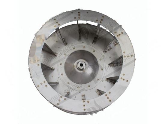 Picture of Fan wheel  405x155 mm P3 - 12 vanes - conical hole for Convotherm Part# 2619959, 6010003