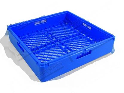 Picture of Base basket 500x500xh105 mm - blue plastic for Zanussi, Electrolux Part# 48796