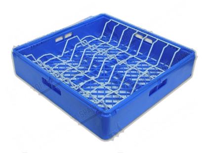 Bild von Basket 500x500xh105 mm - blue for 16 soup or dinner plates for Zanussi, Electrolux Part# 48960