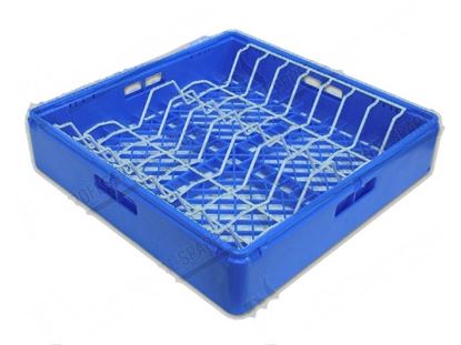 Billede af Basket 500x500xh105 mm - blue for 16 soup or dinner plates for Zanussi, Electrolux Part# 48960