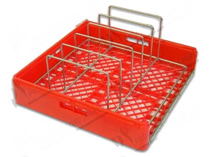 Billede af Basket 500x500x150 mm - red for 5 trays for Zanussi, Electrolux Part# 48962