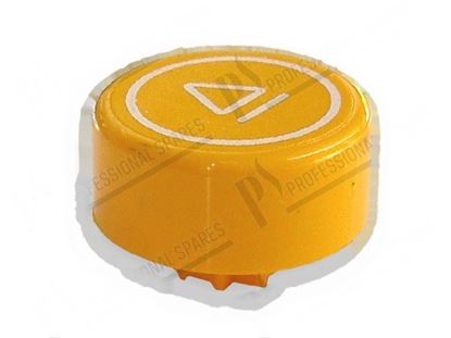 Obrázek Yellow push button "start"  23 mm for Zanussi, Electrolux Part# 49318