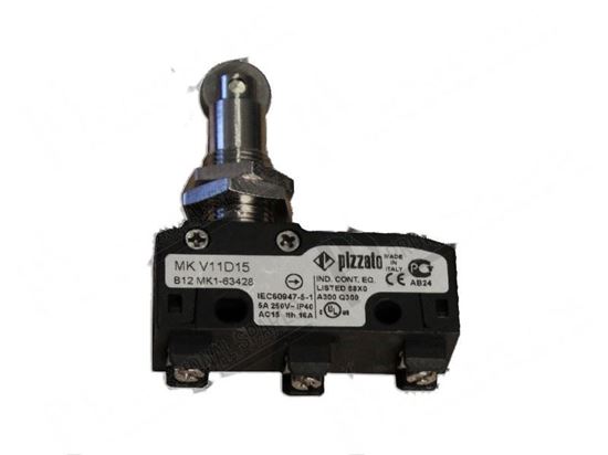 Foto de Snap action microswitch with roller 16A 250V for Cuppone Part# 91310430, ME0000490