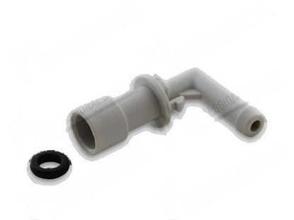 Изображение Elbow fitting 90Â° int. 9,4 mm - outlet  6 mm [Kit] -white for Meiko Part# 9709343, 9731006, ME9731006