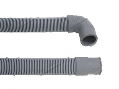 Billede af Drain pipe PPE  19 mm 90Â°+  22 mm 180Â° L=2000 mm for Scotsman Part# CM19810114