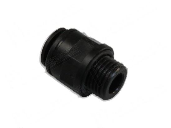 Picture of Pipe fitting F1/4" for pipe 6x8 mm - JG for Unox Part# EL1210A0