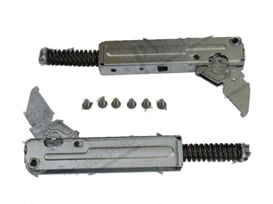 Изображение Oven hinge - left / right [KIT] for Unox Part# KCR1015A