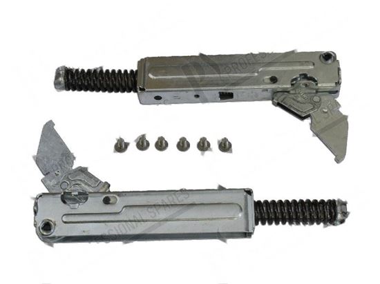 Image sur Oven hinge - left / right [KIT] for Unox Part# KCR1015A