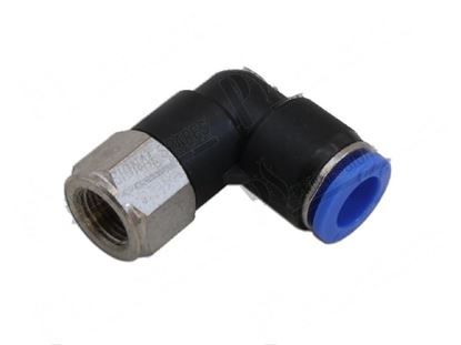 Immagine di Connection 90Â° for hose  8 mm - thread 1/8'' (10 pz.) for Unox Part# KRC1286A, RC1285A0