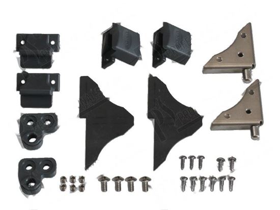 Image sur Oven door hinge [KIT] S.5-S.5E for Unox Part# KVM0012A, KVM1231A