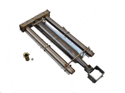 Picture of Burner with 2 branches 445x200 mm INOX for Tecnoinox Part# RC05000000