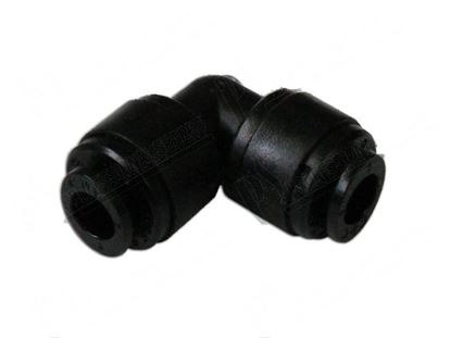 Immagine di Connection 90Â° for hose  6 mm - JG for Unox Part# RC1373A, RC1373A0